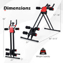 Ab Workout Equipment Foldable Abdominal Trainer Adjustable Ab Machine by LJGDeals