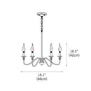 Ableton Classic Traditional Chandelier 18.1"