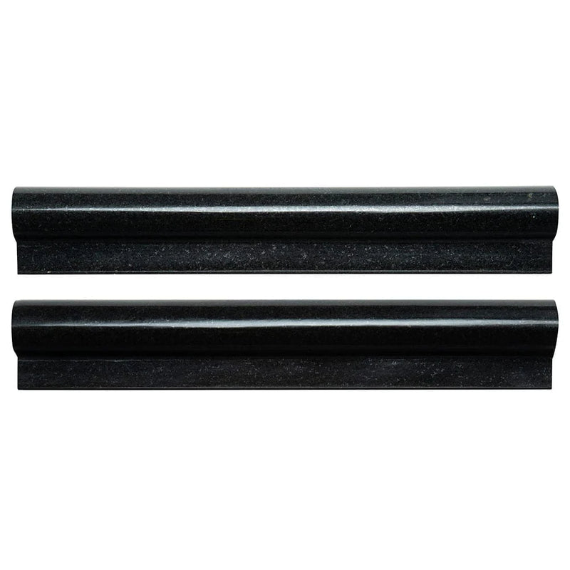 MSI Premium Black Granite Rail Molding 2"x12"