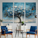 Abstract Blooming Tree Wall Art Canvas Print – Floral Modern