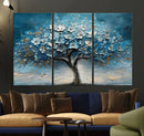 Abstract Blooming Tree Wall Art Canvas Print – Floral Modern