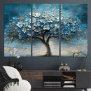 Abstract Blooming Tree Wall Art Canvas Print – Floral Modern