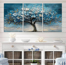 Abstract Blooming Tree Wall Art Canvas Print – Floral Modern