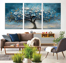 Abstract Blooming Tree Wall Art Canvas Print – Floral Modern