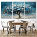 Abstract Blooming Tree Wall Art Canvas Print – Floral Modern
