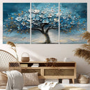 Abstract Blooming Tree Wall Art Canvas Print – Floral Modern