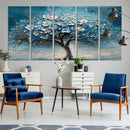 Abstract Blooming Tree Wall Art Canvas Print – Floral Modern