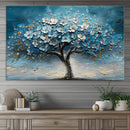 Abstract Blooming Tree Wall Art Canvas Print – Floral Modern