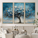 Abstract Blooming Tree Wall Art Canvas Print – Floral Modern