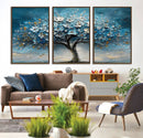 Abstract Blooming Tree Wall Art Canvas Print – Floral Modern