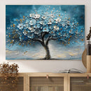 Abstract Blooming Tree Wall Art Canvas Print – Floral Modern