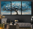 Abstract Blooming Tree Wall Art Canvas Print – Floral Modern