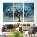 Abstract Blooming Tree Wall Art Canvas Print – Floral Modern