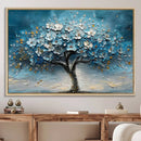Abstract Blooming Tree Wall Art Canvas Print – Floral Modern