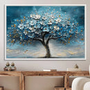 Abstract Blooming Tree Wall Art Canvas Print – Floral Modern