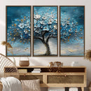 Abstract Blooming Tree Wall Art Canvas Print – Floral Modern