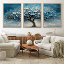 Abstract Blooming Tree Wall Art Canvas Print – Floral Modern