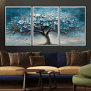 Abstract Blooming Tree Wall Art Canvas Print – Floral Modern