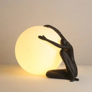 Abstract Character Round Table Lamp