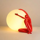 Abstract Character Round Table Lamp