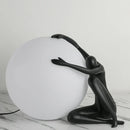 Abstract Character Round Table Lamp