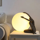 Abstract Character Round Table Lamp