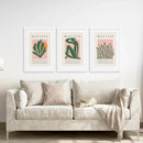 Pink Green Matisse Abstract Wall Prints Set by Wall Art Set
