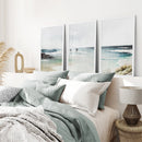 Navy Blue Watercolor Beach House Decor. Set of 3 Wall Art by Wall Art Set