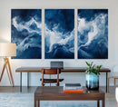 Abstract Ocean Storm Wall Art Canvas Print – Deep Blue White by MyGreatCanvas | Canvas Wall Art Prints | Photo Prints & Wall Decor