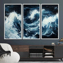 Abstract Ocean Waves Wall Art Canvas Print – Dynamic Stormy by MyGreatCanvas | Canvas Wall Art Prints | Photo Prints & Wall Decor