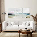 Navy Blue Watercolor Beach House Decor. Set of 3 Wall Art by Wall Art Set