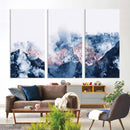 Abstract Watercolor Mountain Landscape Art Canvas Print