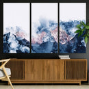 Abstract Watercolor Mountain Landscape Art Canvas Print