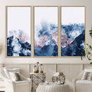 Abstract Watercolor Mountain Landscape Art Canvas Print