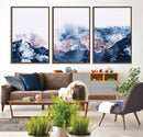 Abstract Watercolor Mountain Landscape Art Canvas Print