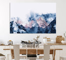Abstract Watercolor Mountain Landscape Art Canvas Print