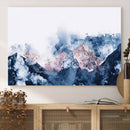 Abstract Watercolor Mountain Landscape Art Canvas Print