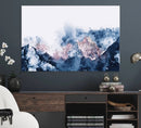 Abstract Watercolor Mountain Landscape Art Canvas Print