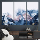 Abstract Watercolor Mountain Landscape Art Canvas Print