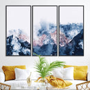 Abstract Watercolor Mountain Landscape Art Canvas Print