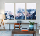 Abstract Watercolor Mountain Landscape Art Canvas Print