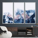 Abstract Watercolor Mountain Landscape Art Canvas Print