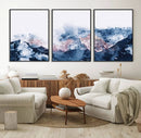 Abstract Watercolor Mountain Landscape Art Canvas Print