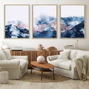 Abstract Watercolor Mountain Landscape Art Canvas Print