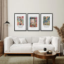 Vintage Henri Matisse Set of 3 Prints. Abstract Landscape by Wall Art Set