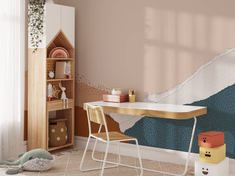 Mountain Mural Wallpaper Abstract Landscape Removable Wallpaper