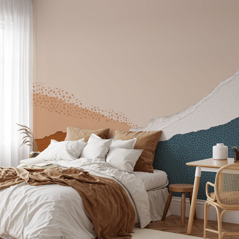 Mountain Mural Wallpaper Abstract Landscape Removable Wallpaper