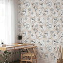 Abstract Line Face Wallpaper - Bohemian Woman Face Wallpaper