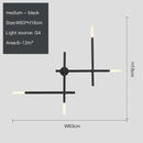 GobekUsa Cross-Shaped Wall Lamp for Bedroom Sofa Living Room Staircase - Nordic Design