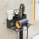 GobekUsa Hair Dryer Holder and Bathroom Shelves with Storage Box